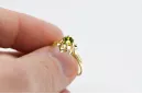 Ring Vintage craft Yellow Peridot 14K Yellow gold vrc004y